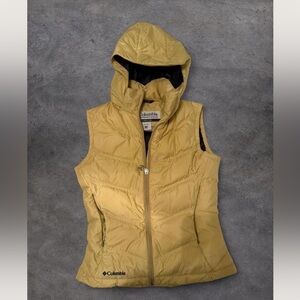 Columbia Titanium Insulated Puffer Vest Mustard Yellow Women’s XS